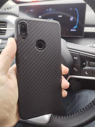 Бытовая техника: Redmi Note 7, 64 ГБ, цвет - Черный, Отпечаток пальца — 3