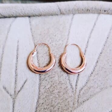 золотые комплекты с бриллиантами в баку: Серьги, Желтое золото, 585 проба, 1 г — 6