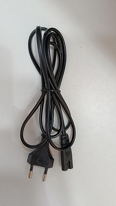 elek: İkiqütblü AC elektrik kabeli (Euro plug – 2 pin, “figure-8” C7 çıxışı) — 1