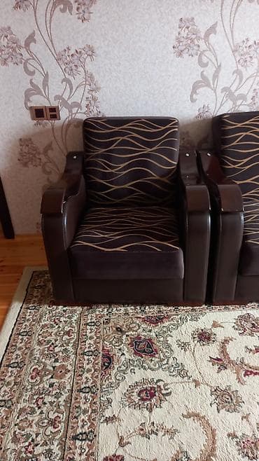 mebler: İşlənmiş, Divan, 2 kreslo, Bazalı — 1