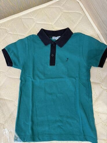 фольксваген поло замена: Uşaq polo köynəyi - Model: qısaqoll polo - Rəng: zümrüd-yaşıl gövdə — 1