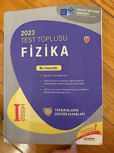Məhsul: 2023 Test Toplusu – Fizika (I hissə) Xüsusiyyətlər: - Nəşr