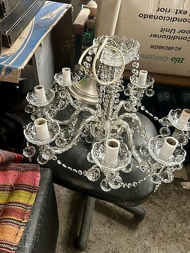 Şəkillər, tablolar: Çılçıraq, 8 lampa, Xrustal — 5