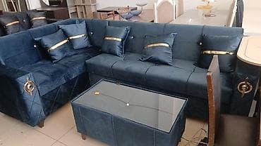 dekor: Künc divan, Qonaq otağı üçün, Açılmayan — 2