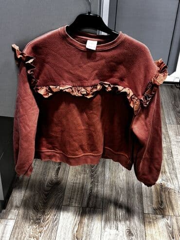 Пиджаки: Zara qız uşağı üçün sweatshirt - Rəng: tünd gül-qırmızı/terrakota - — 1