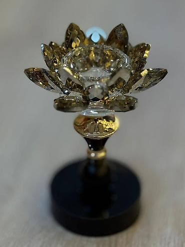 Картины и портреты: Büllur lotus formalı şamlıq/şam tutacağı - Material: yüksək — 4