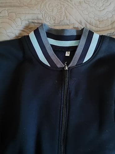 Unisex idman gödəkçəsi - Rəng: tünd göy/qartal qara (bərk ton) - — 2