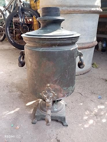 Qədim samovar, 1890 il, Mis, Vəziyyəti: Yaxşı