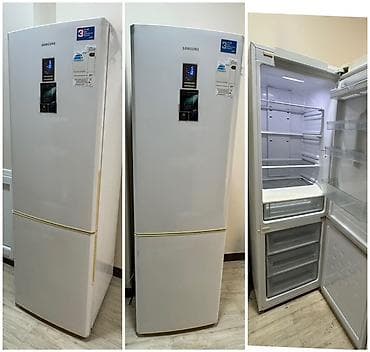 kondisioner teze: İşlənmiş 2 qapılı Samsung Soyuducu Satılır, rəng - Ağ, Təkərli — 1