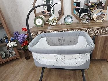 yatak matrasi: Oğlan və qız üçün, İşlənmiş, Dördbucaq, Beşik, Matras ilə, Yellənmə mexanizmsiz — 2