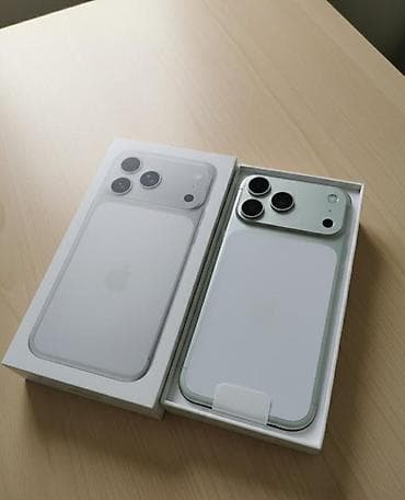 Мобильные телефоны и аксессуары: IPhone 17 Pro Max, 256 ГБ, Matte Silver, Гарантия, Кредит, Отпечаток пальца — 1