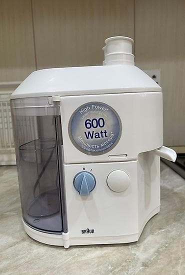 sok ceken aparat: Braun şirəçəkən - Güc: 600 Watt (High Power – kilidlənmiş valda — 1
