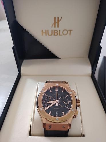 saat kreditle: Qol saatı, Hublot, rəng - Qara — 4