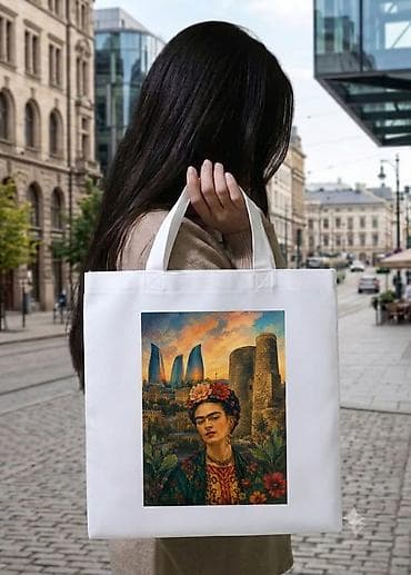 Çantalar: Topdan satış var. İstənilən dizayna uyğun çanta hazırlanması. Ağ — 1