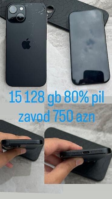 IPhone 15, 128 GB, Black Titanium lalafo.az -da IPhone 15, 128 GB, Black Titanium