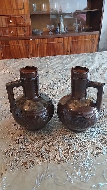 saxsı qab: Rəng - Qəhvəyi, Keramika — 1