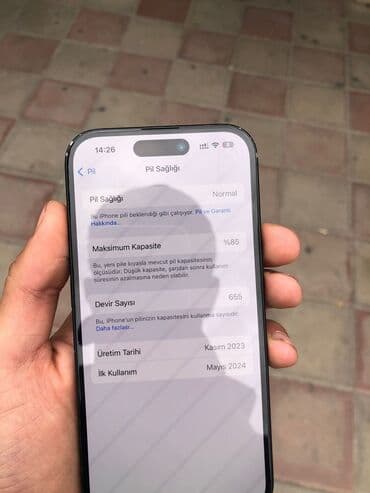 maşın üçün manitorlar: IPhone 15, 128 GB, Qara, Face ID — 2