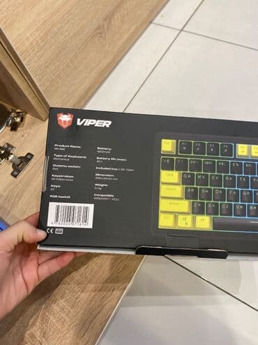 Noutbuklar üçün adapterlər: VİPER MK88B Oyun klaviaturası HEÇYERDƏ OLMAYAN QİYMƏTƏ Mexaniki — 1