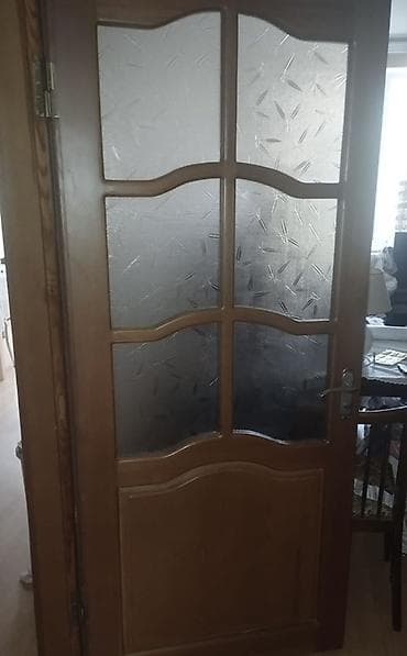 qapi avropa: Şüşəli daxili qapı - Material: təbii ağac karkas, şüşə panellərlə - — 1