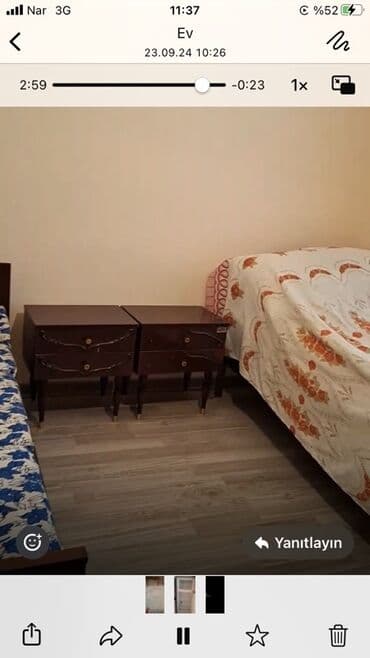 bakida gunluk kiraye evler: Qazax ş. Mərkəzində təmirli kirəyə ev, 4,5 qıza verlir 1 nəfər 100 man — 1