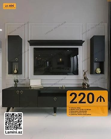 televizo: Televizor altlığı – La Mini - Ölçü: Dərinlik 40 sm x Hündürlük 50 sm — 1