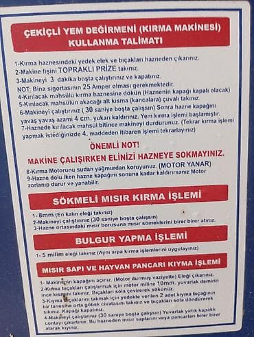 YILDIZ TARIM yem kəsən – elektrik mühərrikli yem doğrayıcı — 9