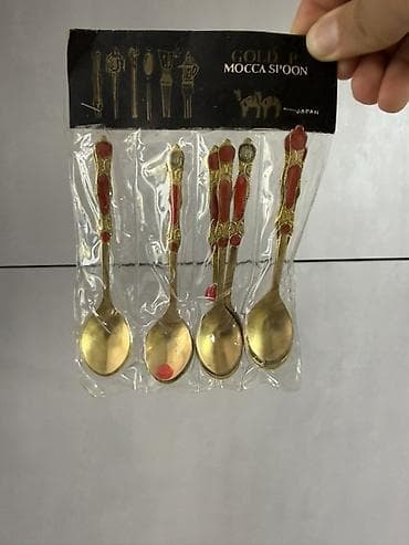 Məhsul: GOLD P Mocca Spoon – dekorativ qəhvə/espresso qaşıqları dəsti — 2