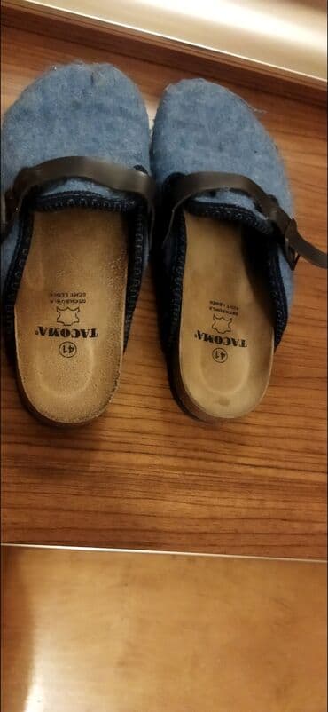 cimərlik ucun kişi şlepansları: Tərliklər, Ölçü: 41, rəng - Göy, İşlənmiş — 1