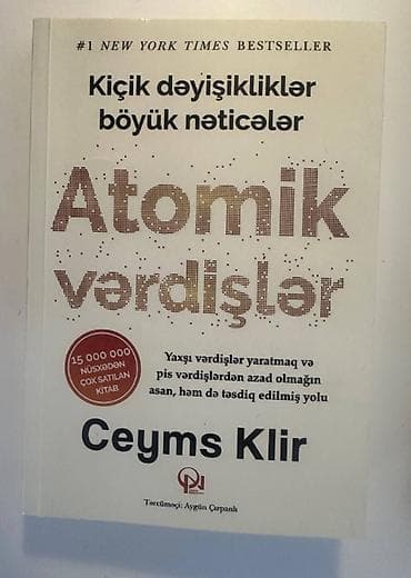 Məhsul: Kitab – “Atomik vərdişlər” (Ceyms Klir) Dil: Azərbaycan dili