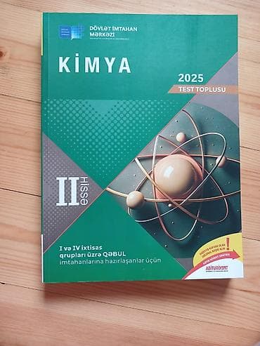 Məhsul: “Kimya – 2025 Test Toplusu”, II hissə Nəşriyyat/İnstitut lalafo.az -da Məhsul: “Kimya – 2025 Test Toplusu”, II hissə Nəşriyyat/İnstitut