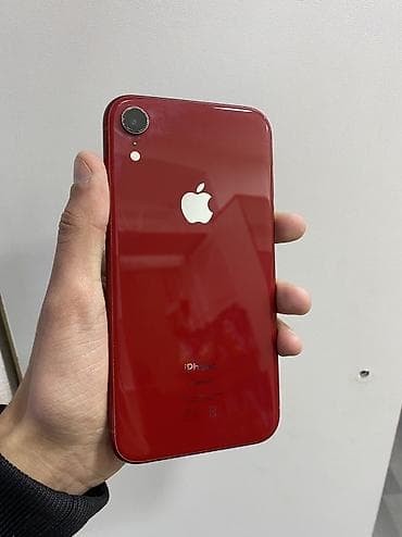 elektrik pilte: IPhone Xr, 128 GB, Qırmızı, Zəmanət, Simsiz şarj, Face ID — 1