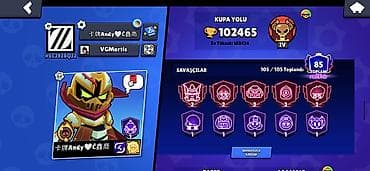 Brawl Stars hesabı – tam kolleksiya, yüksək kuboklar və zəngin — 2