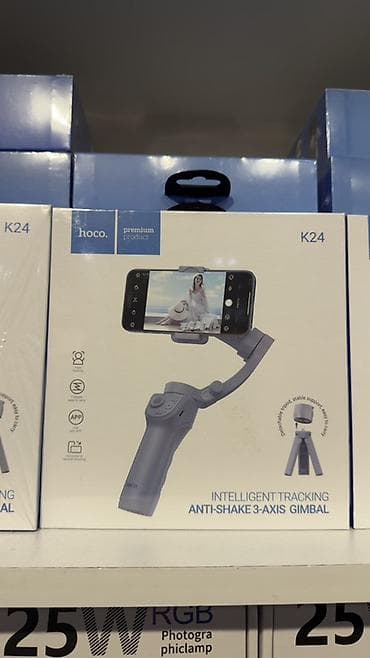 go pro camera: Hoco K24 – Intelligent Tracking Anti‑Shake 3‑Axis Gimbal - Smart — 1