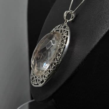 бусы из натурального камня: Кулон, Серебро — 3