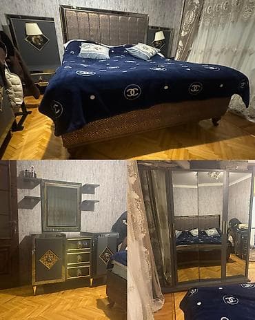 yataq matras: F99Yataq dəsti satılır 590₼. Matrası yoxdur,bazası var. Ünvan — 1