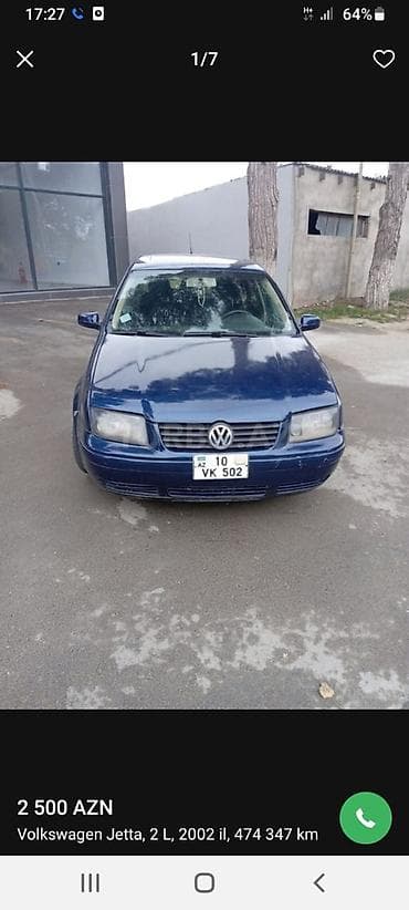 en ucuz masin: Volkswagen Jetta: 2 l | 2002 il Sedan — 1