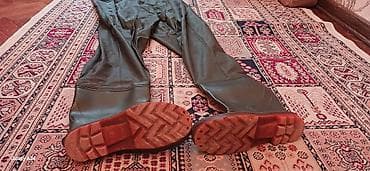 Su keçirməyən balıqçı kombinezonu (çəkməli wader) - Model: hündür