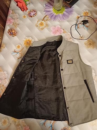 deri geyim: Jilet, Prada, 2XL, rəng - Boz — 3