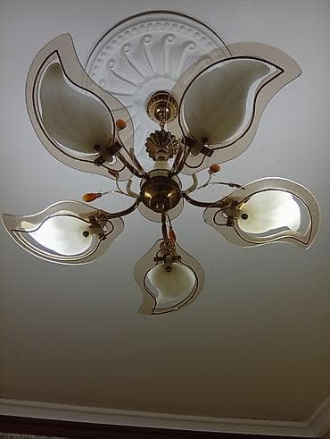 asma tavan ustasi: Çılçıraq, 5 lampa, Metal — 1