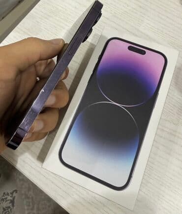 Lüğətlər: IPhone 14 Pro, Deep Purple, Face ID — 2