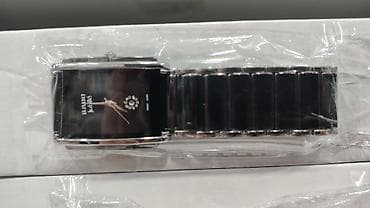 RADO Jubile kişi qol saatı – keramik üslubda qara, düzbucaqlı korpus — 6