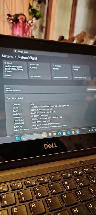 acer noutbuk: Dell Latitude 3190 2-in-1 noutbuk Əsas xüsusiyyətlər: - Ekran: 11.6" — 2