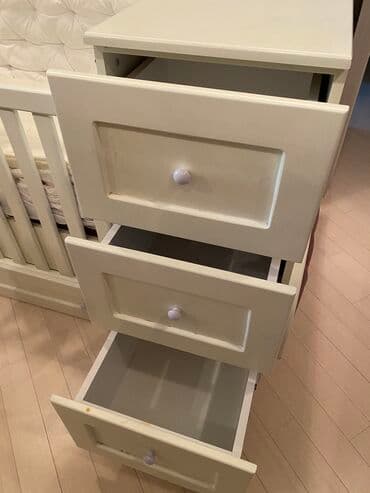 mdf satışı: Qız üçün, İşlənmiş, Dördbucaq, Beşik, Dəstsiz, Matrassız, Yellənmə mexanizmsiz — 3