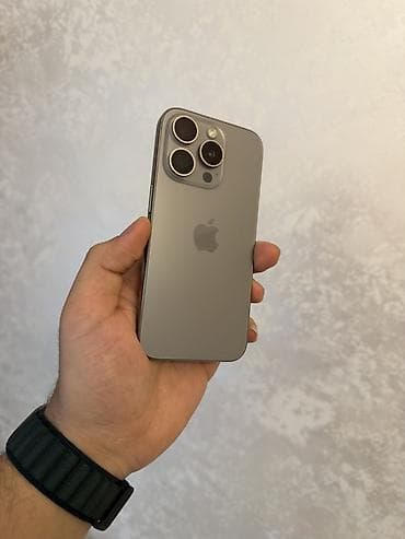 nazik telefonlar: IPhone 15 Pro, 128 GB, Natural Titanium — 1