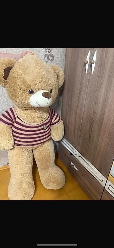 Oyuncaqlar: Nəhəng plyuş ayı oyuncağı - Rəng: açıq qəhvəyi (bej), burnu qəhvəyi — 2