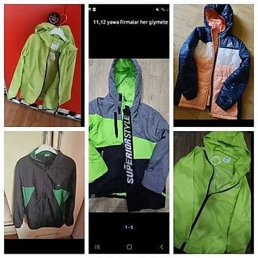 Uşaq geyimləri dəsti – 11-12 yaş Məhsul təsviri: - Üst geyimlər
