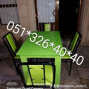 stol stul işlenmiş: Yeni, Sadə stul, Metal, Azərbaycan — 28