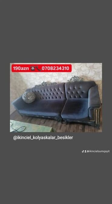ucuz yazı masası: Qonaq otağı üçün, İşlənmiş, Açılan, Kvadrat masa, 6 stul — 6