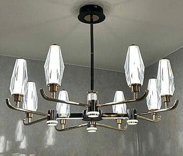 Ev saatları: Çılçıraq, 10 və daha çox lampa, Metal — 2