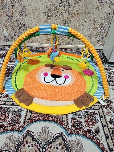 детские музыкальные коврики: Uşaq üçün oyun xalçası və asma oyuncaqlar dəsti - Rəngarəng, yumşaq — 3